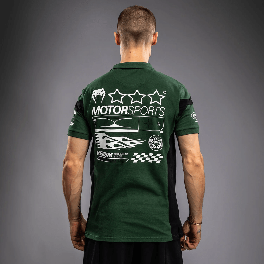 Venum Motorsport Cotton Polo - Deep Forest