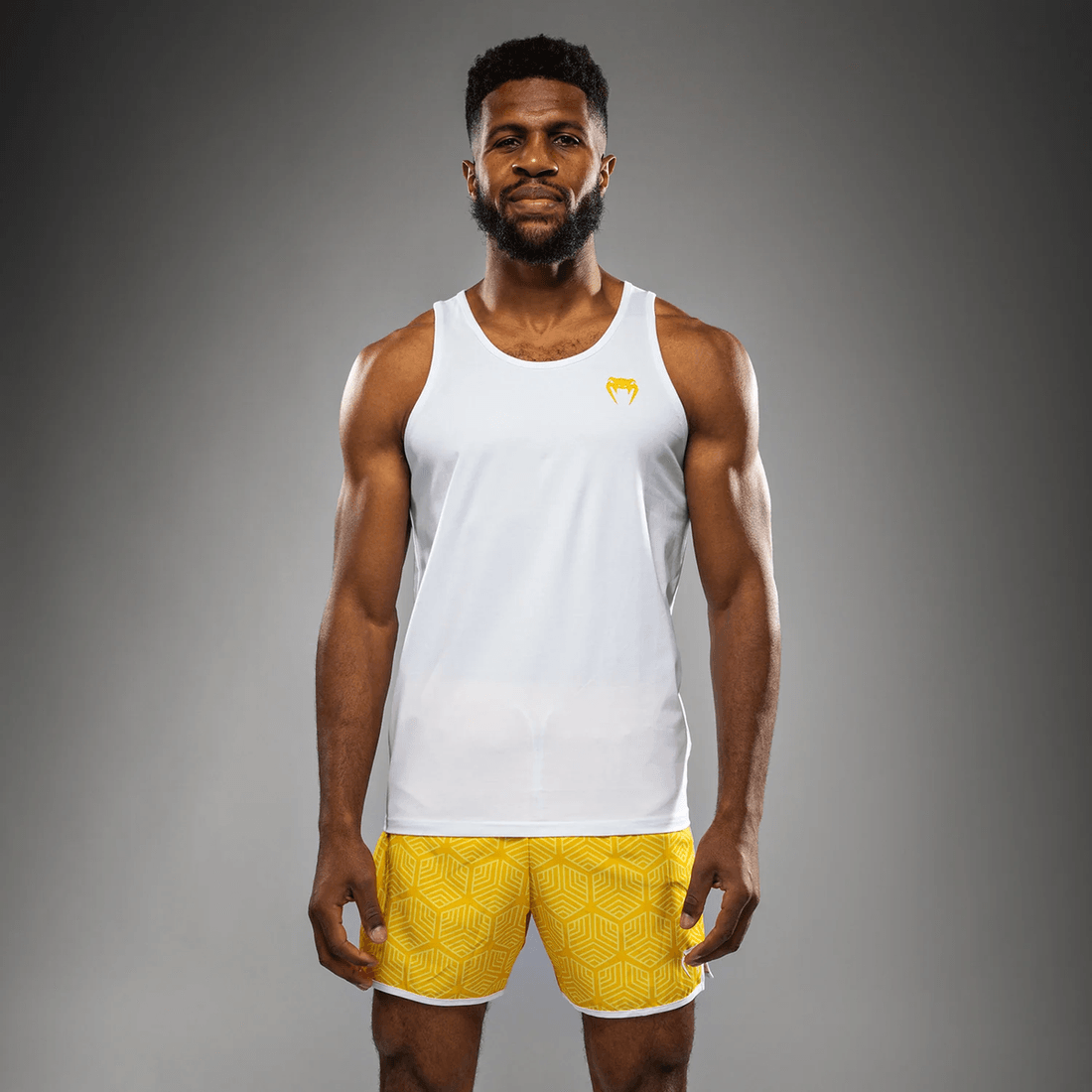 Venum Octane Tank Top - White/Vibrant Yellow