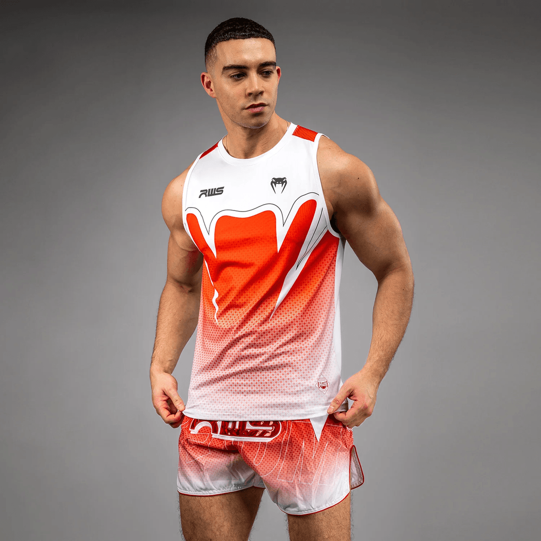 Venum x RWS 2.0 Men’s Dry-Tech Tank Top - White/Red