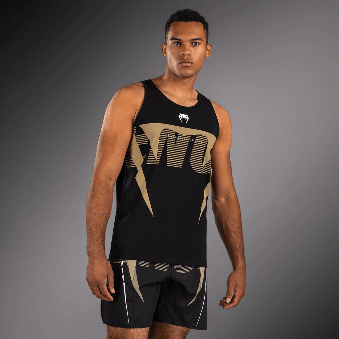 Venum Adrenaline Tank Top - Black/Sand