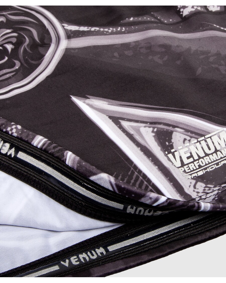 Rashguard Venum Gladiator 3.0 - Długie Rękawy - Czarno-biały