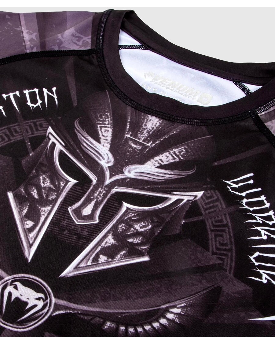 Venum グラディエーター 3.0 ラッシュガード - ブラック/ホワイト - 半袖