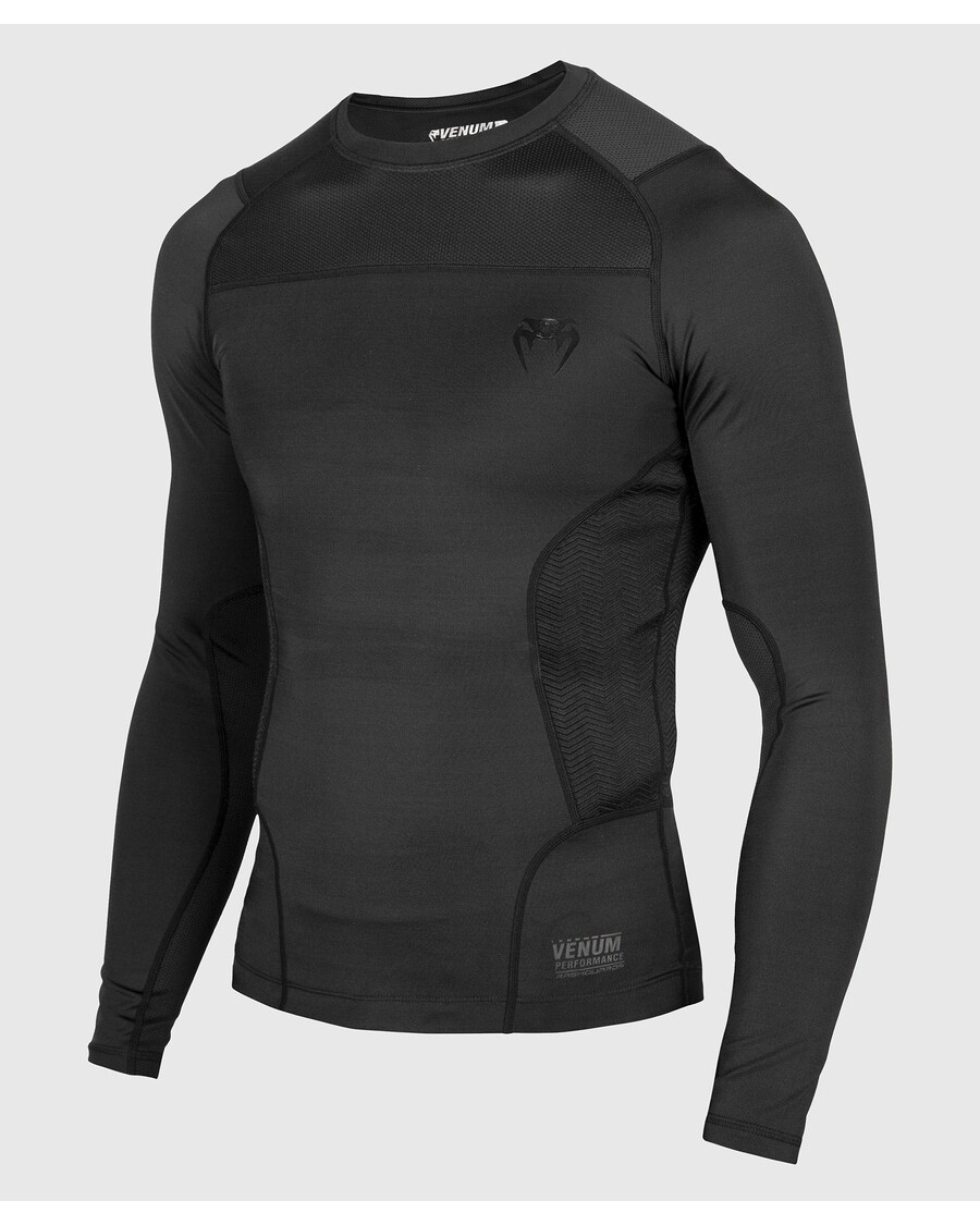 Venum G-fit Rashguard - Lange Mouwen - Zwart