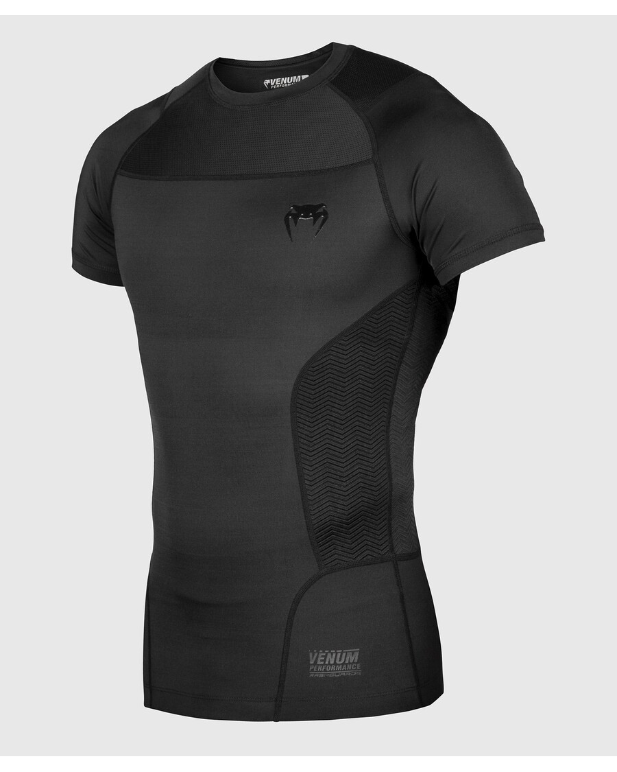 Venum G-fit Rashguard - Korte Mouwen - Zwart