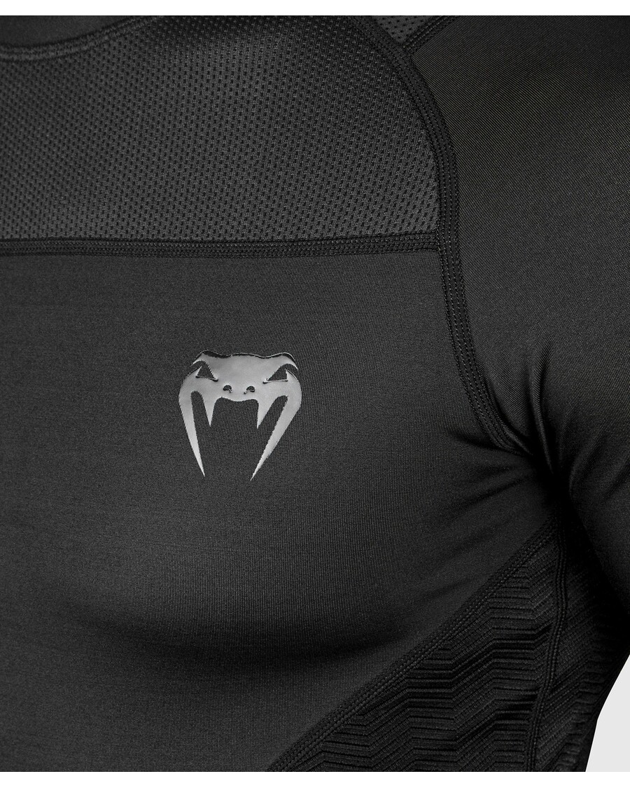 Venum G-fit Rashguard - Korte Mouwen - Zwart