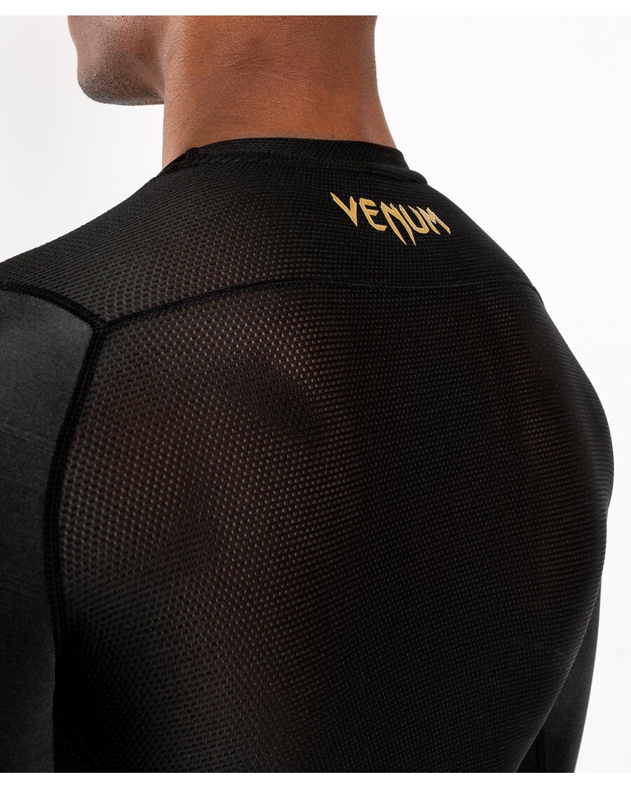 Venum G-fit Rashguard - שרוולים ארוכים - שחור/זהב