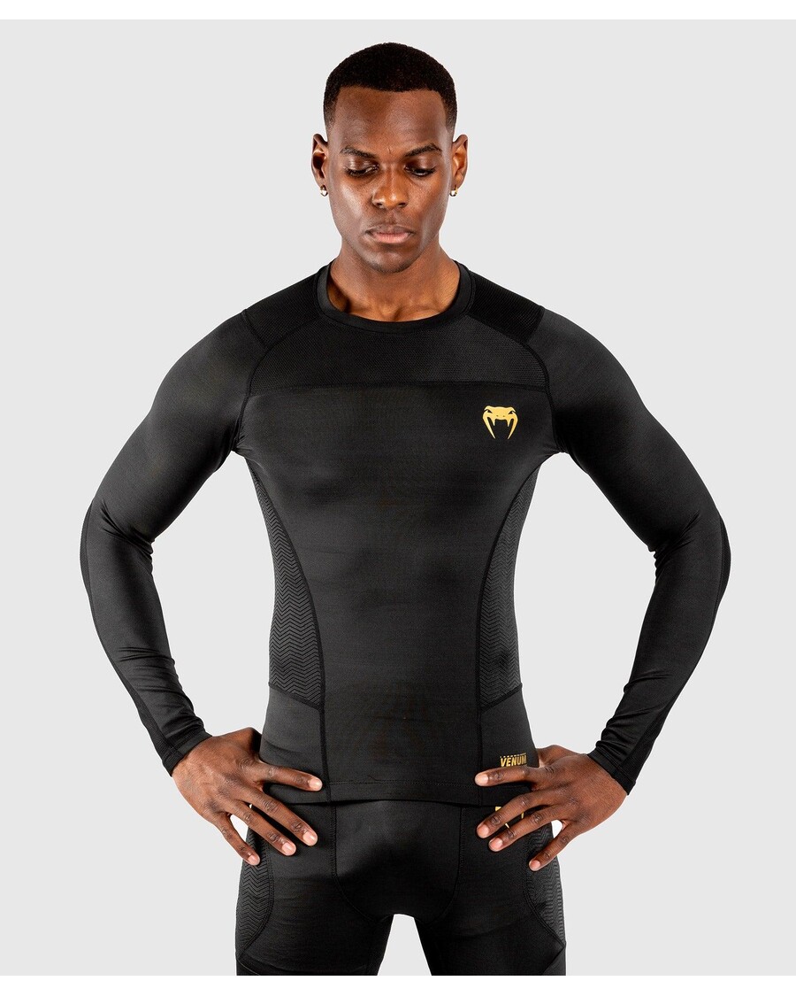 Venum G-fit Rashguard - Lange ærmer - Sort/guld