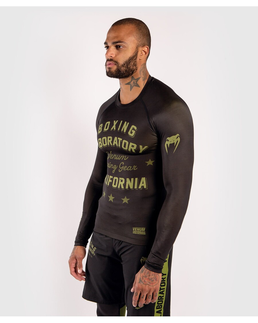 Venum Boxing Lab ラッシュガード - 長袖 - ブラック/グリーン