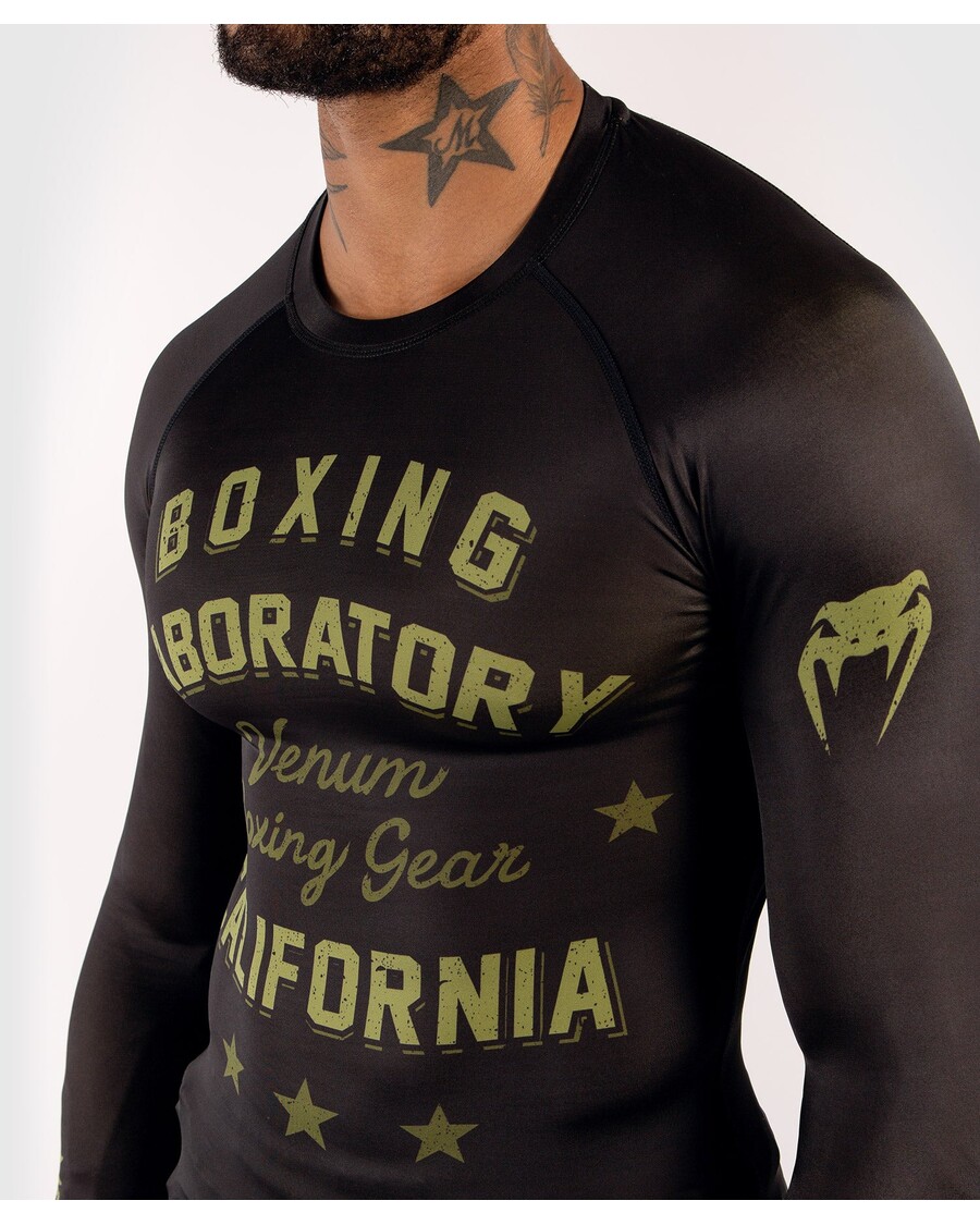 Venum Boxing Lab ラッシュガード - 長袖 - ブラック/グリーン
