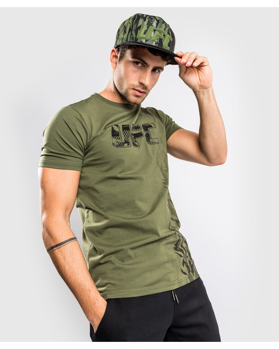 Ufc Venum Authentic Fight Week Moška Majica S Kratkimi Rokavi - Kaki