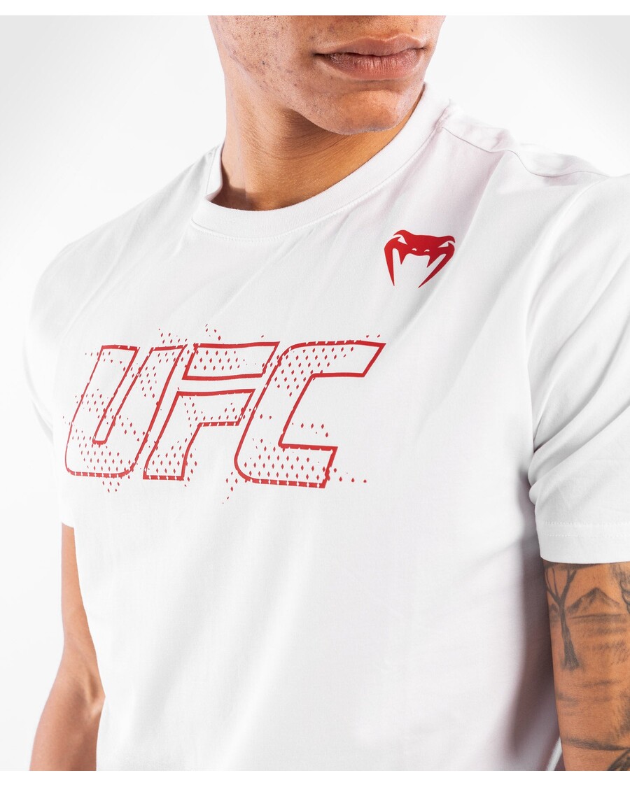 Ufc Venum Autentne Võitlus Nädal 2 Meeste Lühikeste Varrukatega T-särk - Valge