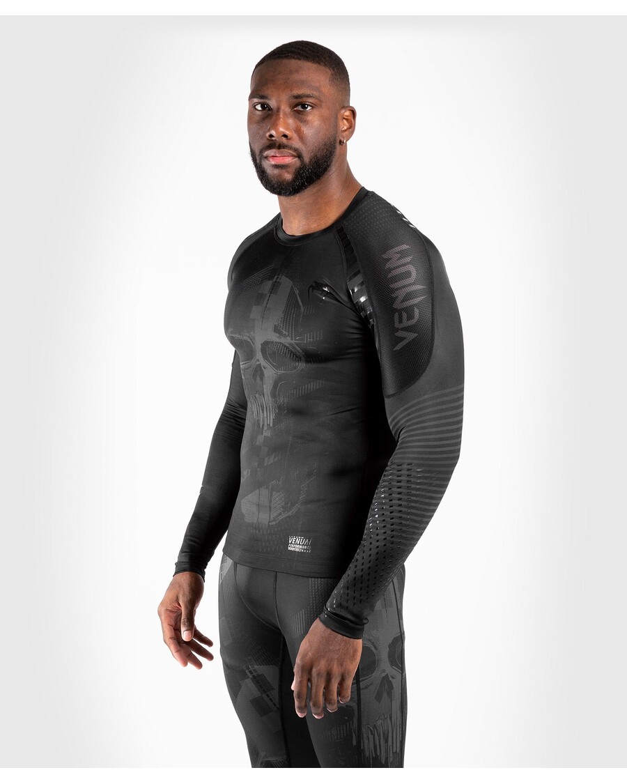Venum Skull Rashguard - Pikad Varrukad - Must/must