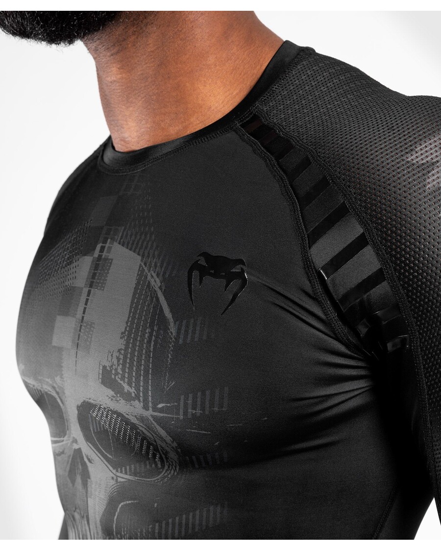 Venum Skull Rashguard - Pikad Varrukad - Must/must