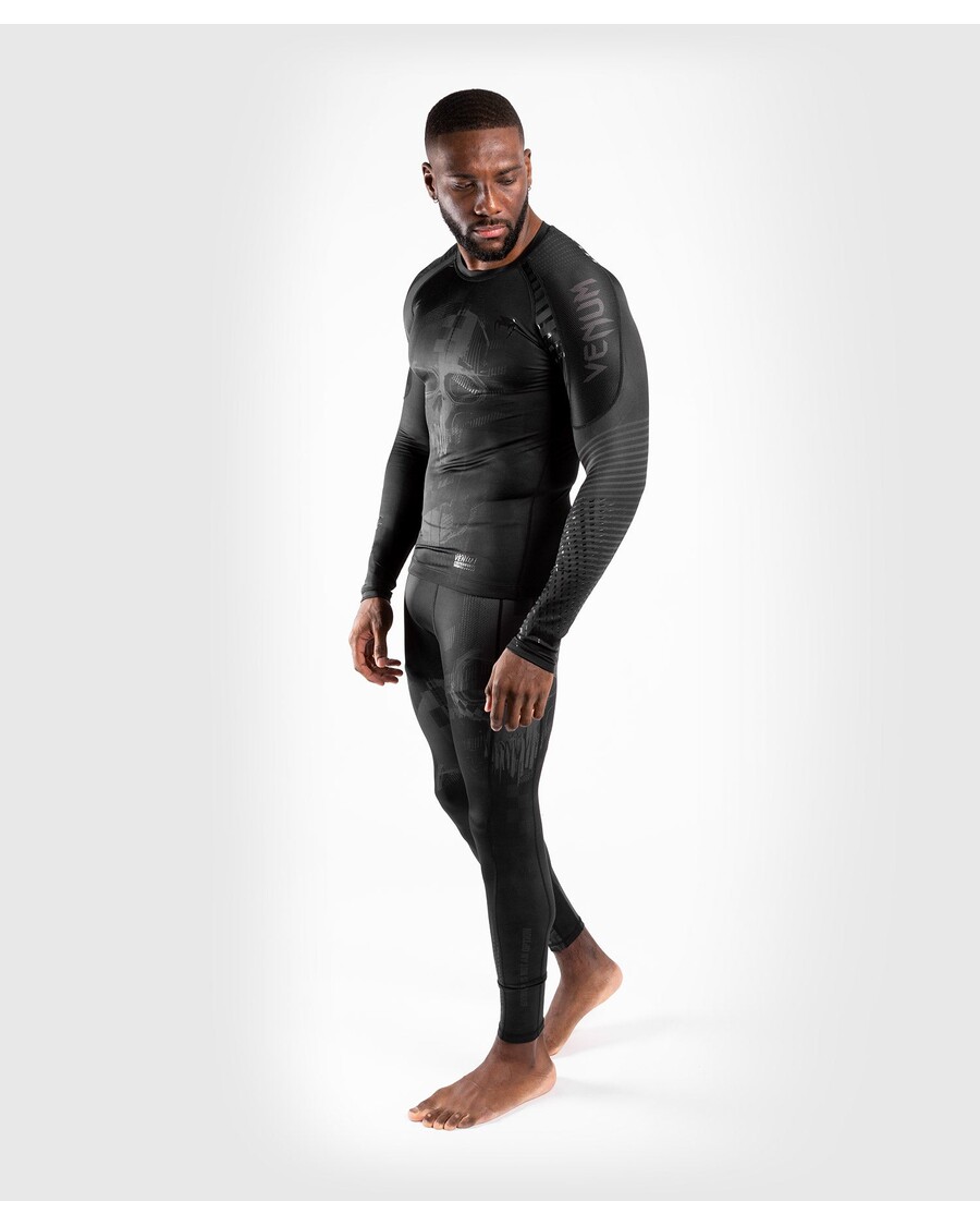 Venum Skull Rashguard - Pikad Varrukad - Must/must
