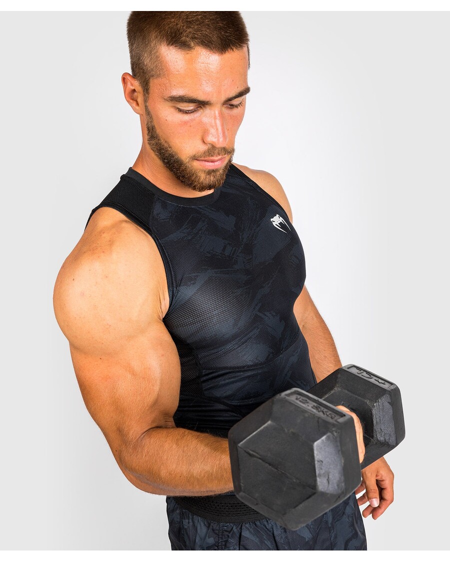 Venum Electron 3.0 Rashguard - Bez Rukávů - černý