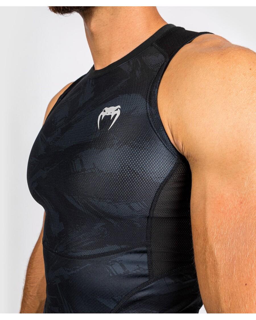 Venum Electron 3.0 Rashguard - Bez Rukávů - černý