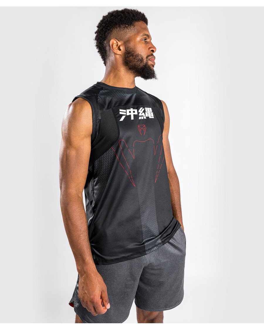 Venum Okinawa 3.0 Dry Tech Tank Top - Must/punane