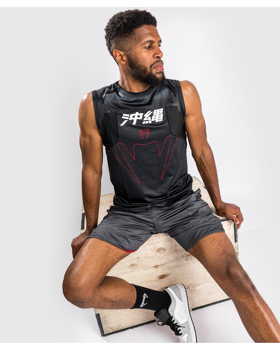 Venum Okinawa 3.0 Dry Tech Tank Top - Must/punane