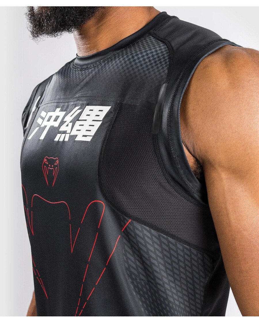 Venum Okinawa 3.0 Dry Tech Tank Top - Must/punane