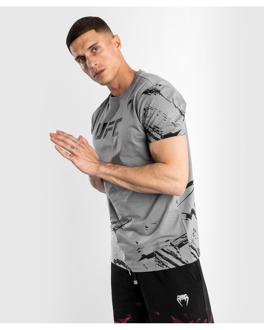 Ufc Venum Authentic Fight Week 2.0 Kortærmet T-shirt Til Mænd - Grå