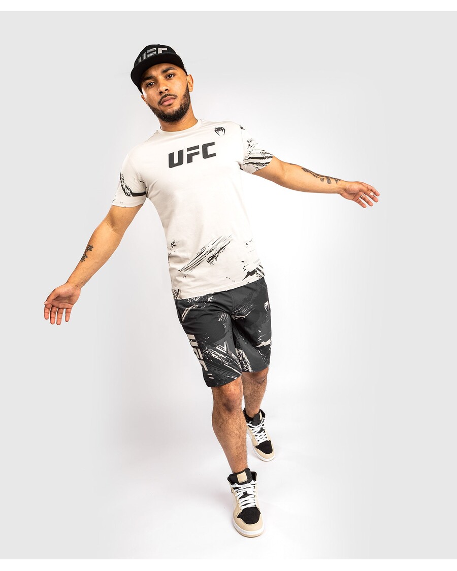 Ufc Venum Authentic Fight Week 2.0 Pánské Tričko S Krátkým Rukávem - Sand