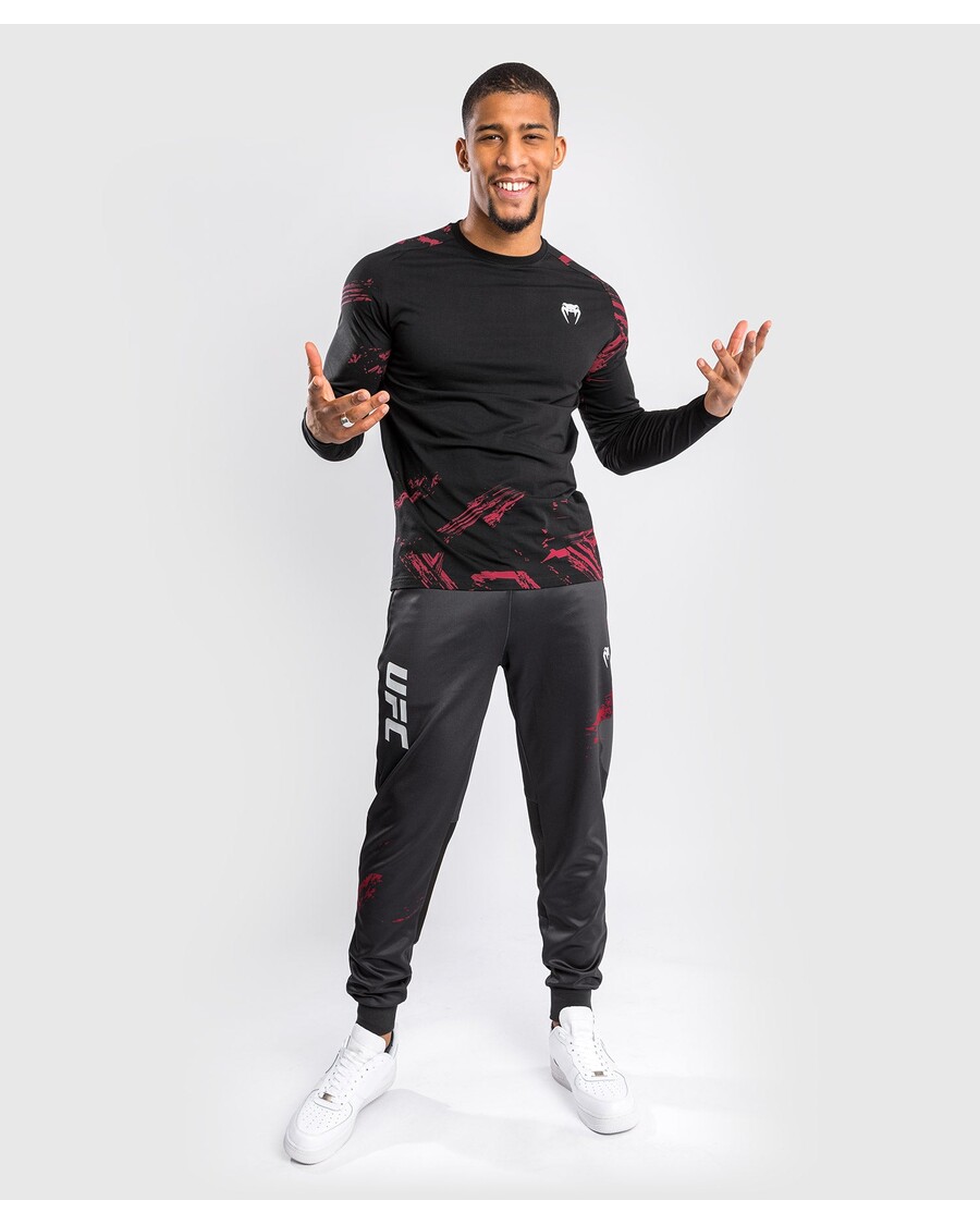 T-shirt A Maniche Lunghe Da Uomo Ufc Venum Authentic Fight Week 2.0 - Nera/rossa