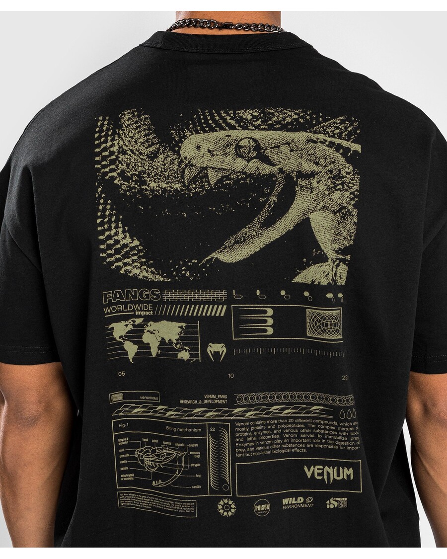 Venum Fangs T-shirt - Oversize Pasform - Sort