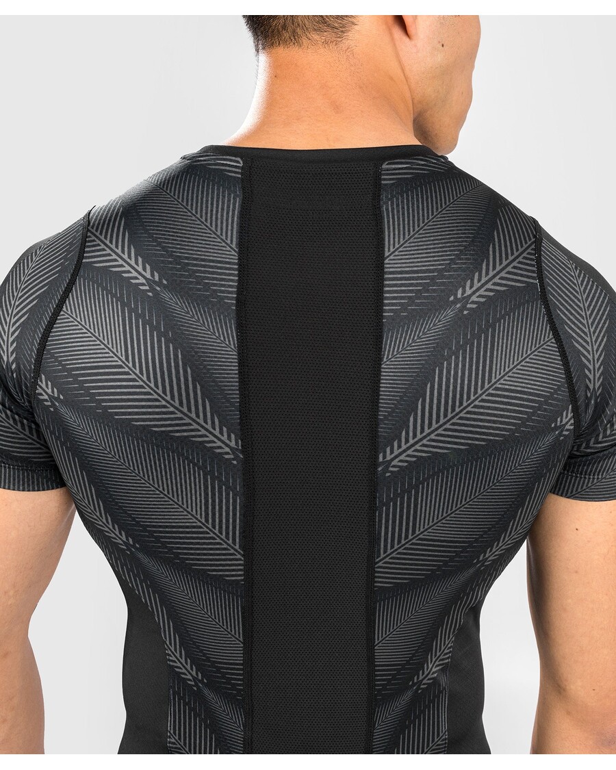 Venum Phantom Rashguard Korte Mouwen - Zwart/rood