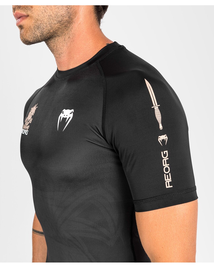 Venum Reorg Rashguard - Korte ærmer - Sort