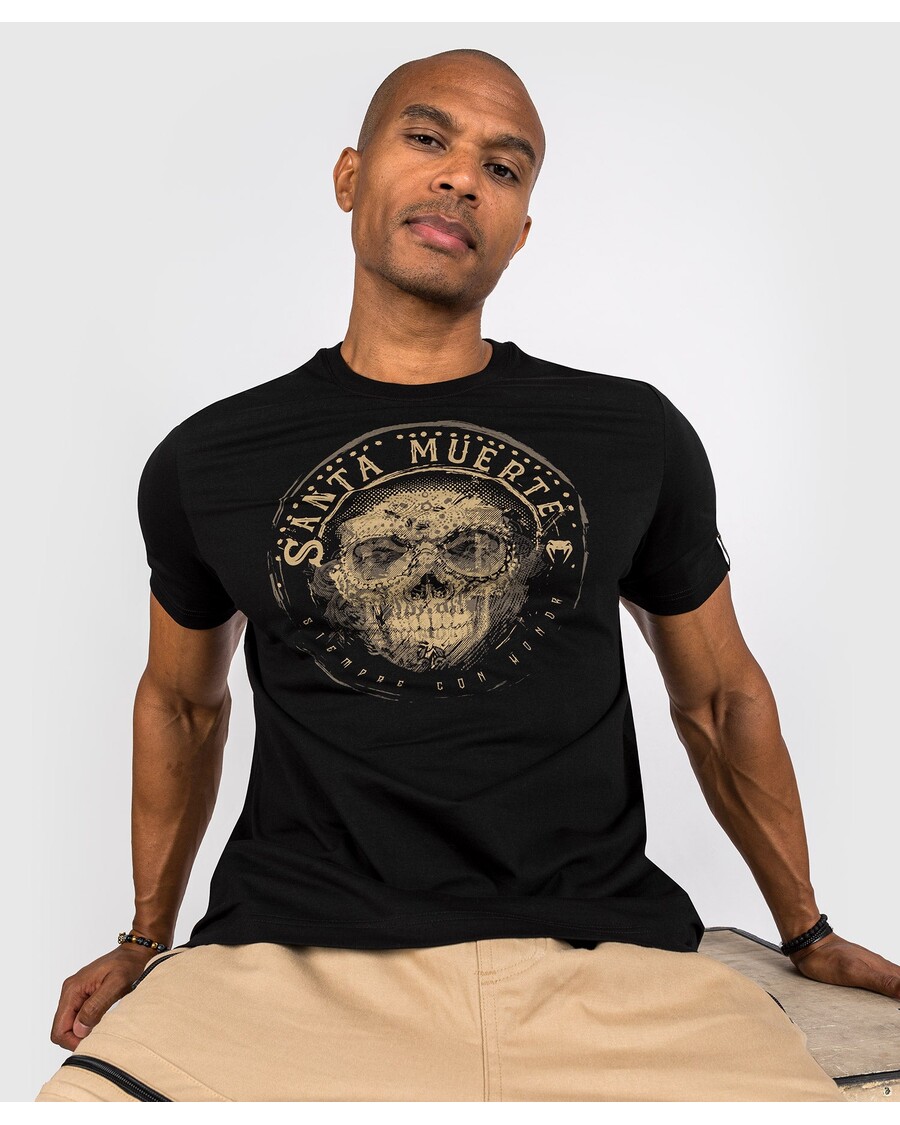 Venum Santa Muerte Dark Side - T-shirt - Zwart/bruin
