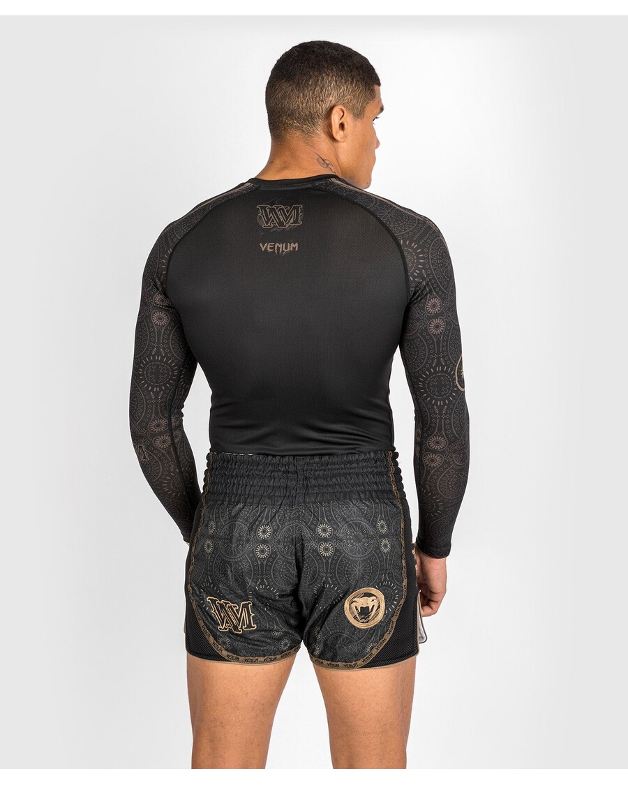 Venum Santa Muerte Dark Side - Rashguard Lange ærmer - Sort/brun