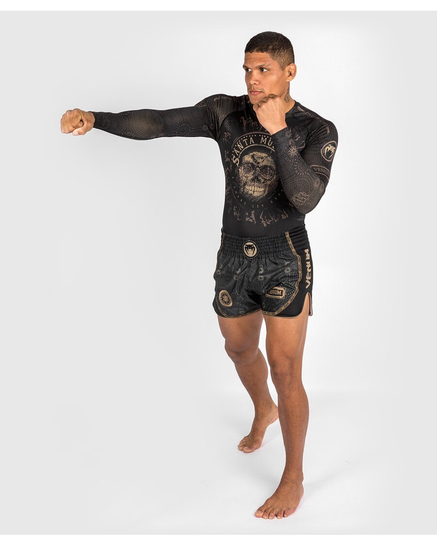 Venum Santa Muerte Dark Side - Rashguard Lange ærmer - Sort/brun