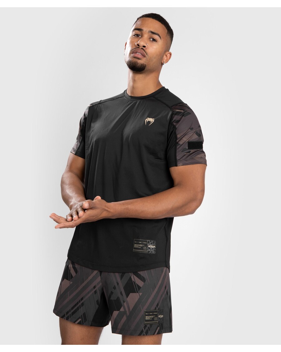 Venum Tecmo 2.0 Dry Tech T-shirt - Zwart/bruin