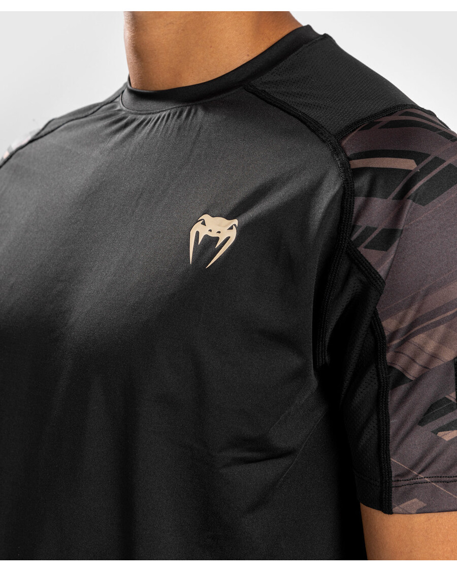 Venum Tecmo 2.0 Dry Tech T-shirt - Zwart/bruin