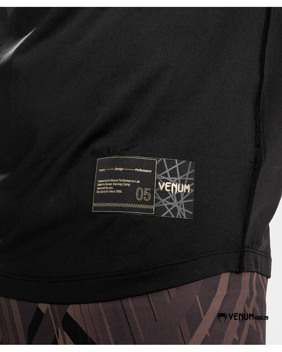 Venum Tecmo 2.0 Dry Tech T-shirt - Zwart/bruin