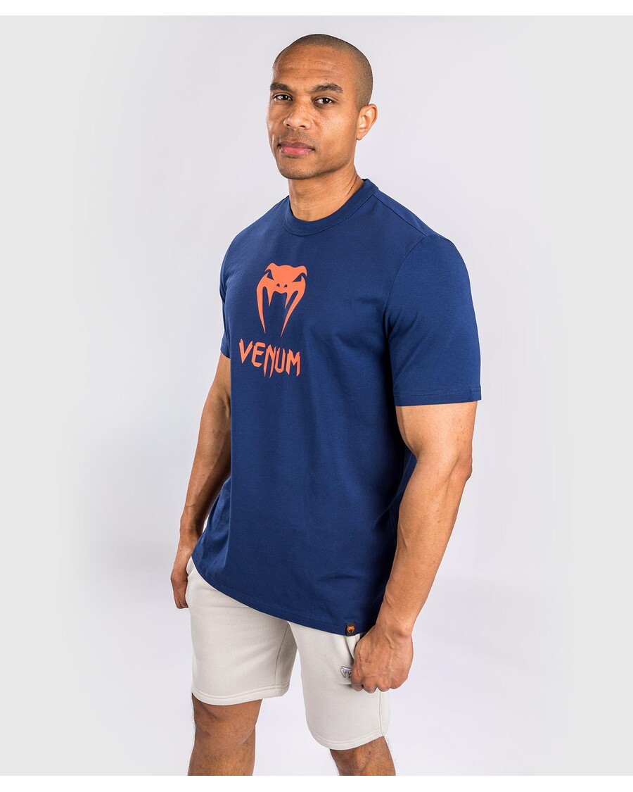 Klasična Majica Venum - Mornarsko Modra/oranžna