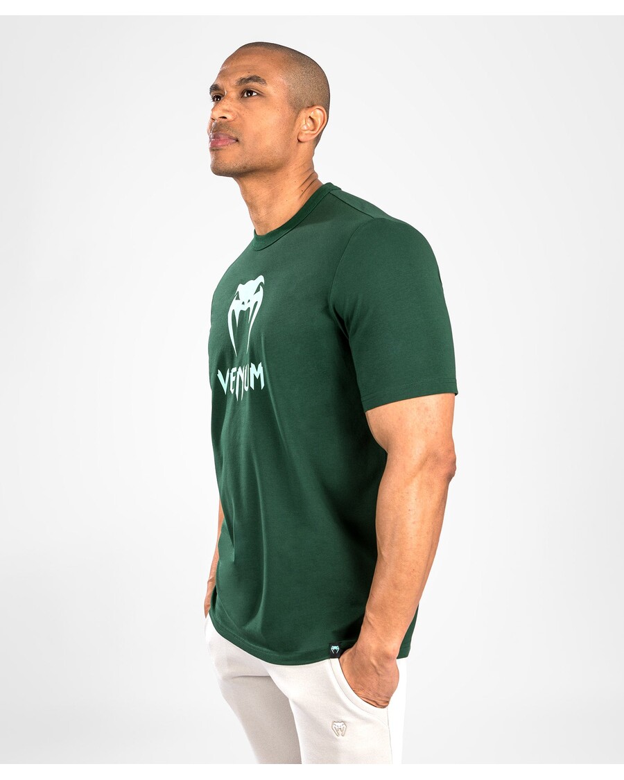 חולצת טי קלאסית Venum - ירוק כהה/טורקיז