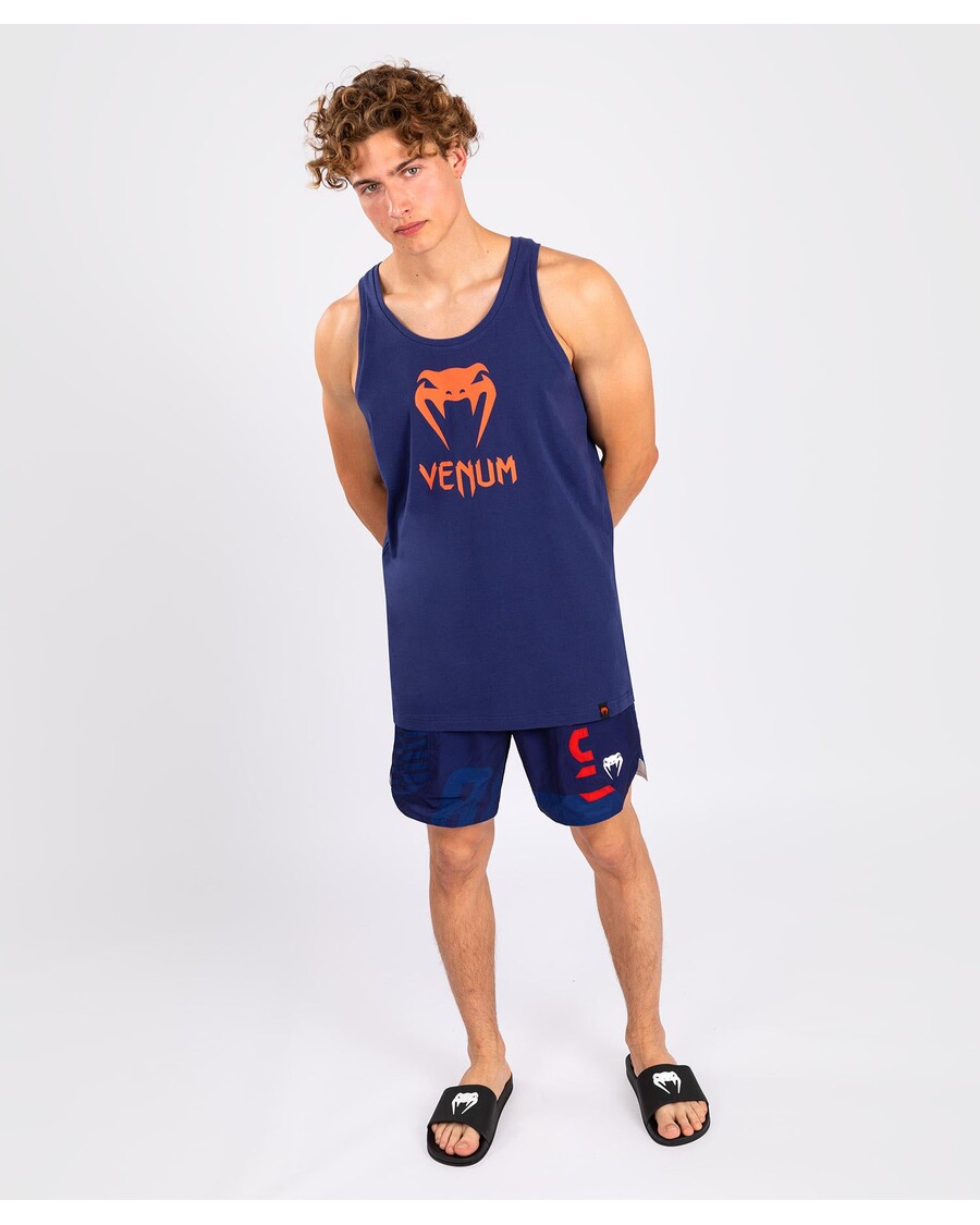 Venum Classic Tank Top - Navy Blue/Orange