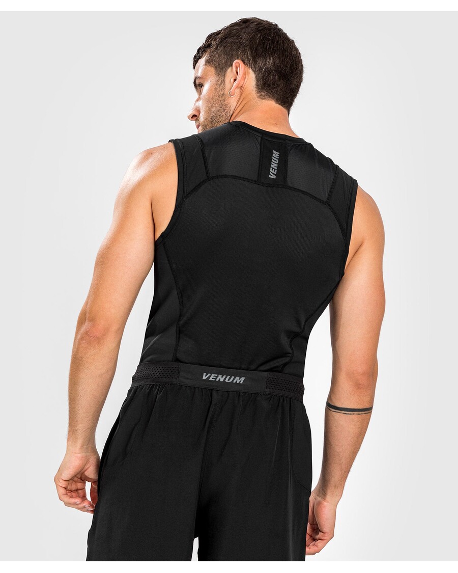 Venum G-fit Air Rashguard Brez Rokavov - črn