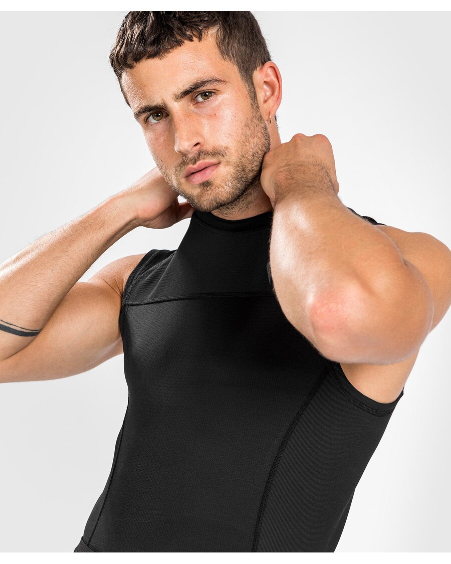 Venum G-fit Air Rashguard Brez Rokavov - črn