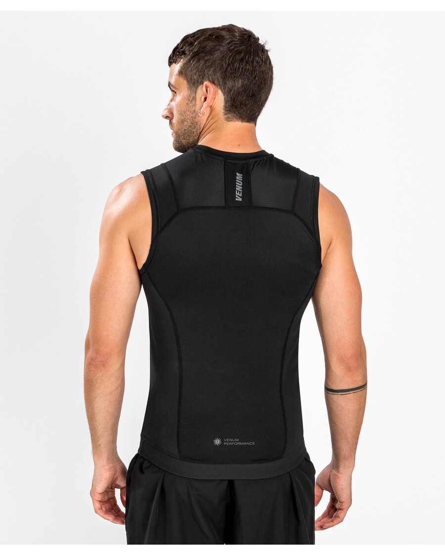 Venum G-fit Air Rashguard Brez Rokavov - črn