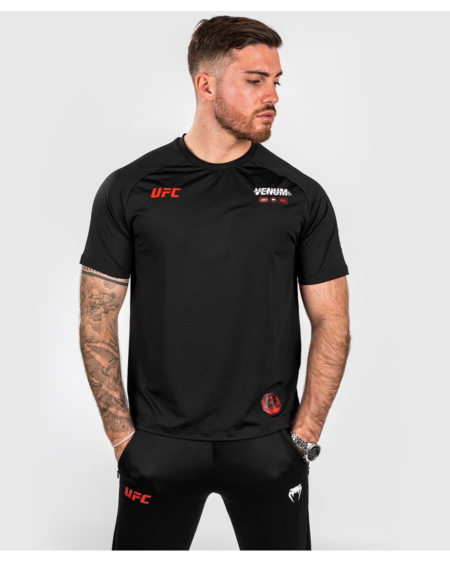 تي شيرت UFC Adrenaline By Venum Fight Week للرجال ذو التقنية الجافة - أسود