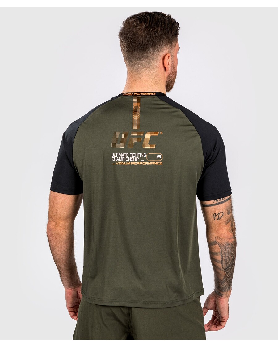 Ufc Adrenaline By Venum Fight Week Meeste Dry-tech T-särk - Khaki/pronks