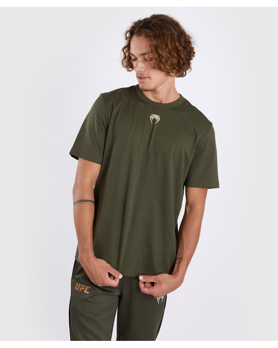 Ufc Adrenaline By Venum Fight Week Heren T-shirt Met Korte Mouwen - Kaki