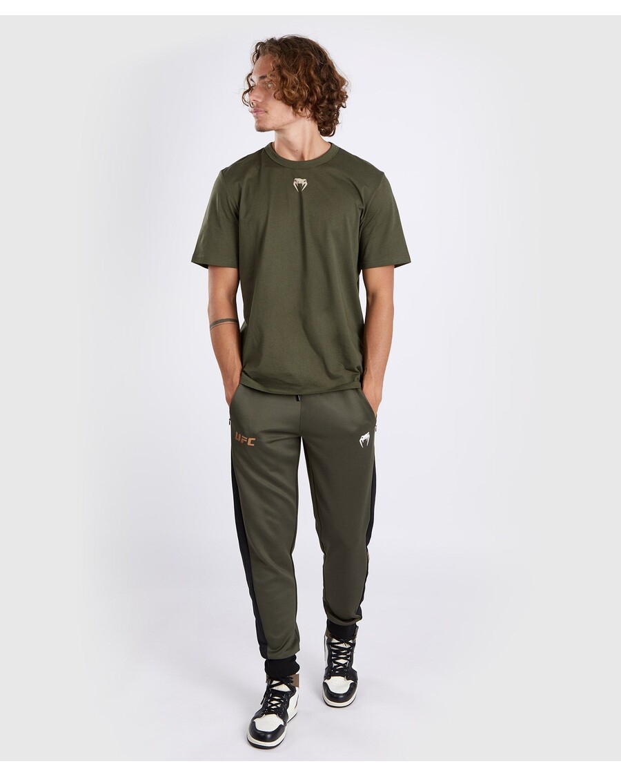 Ufc Adrenaline By Venum Fight Week Heren T-shirt Met Korte Mouwen - Kaki