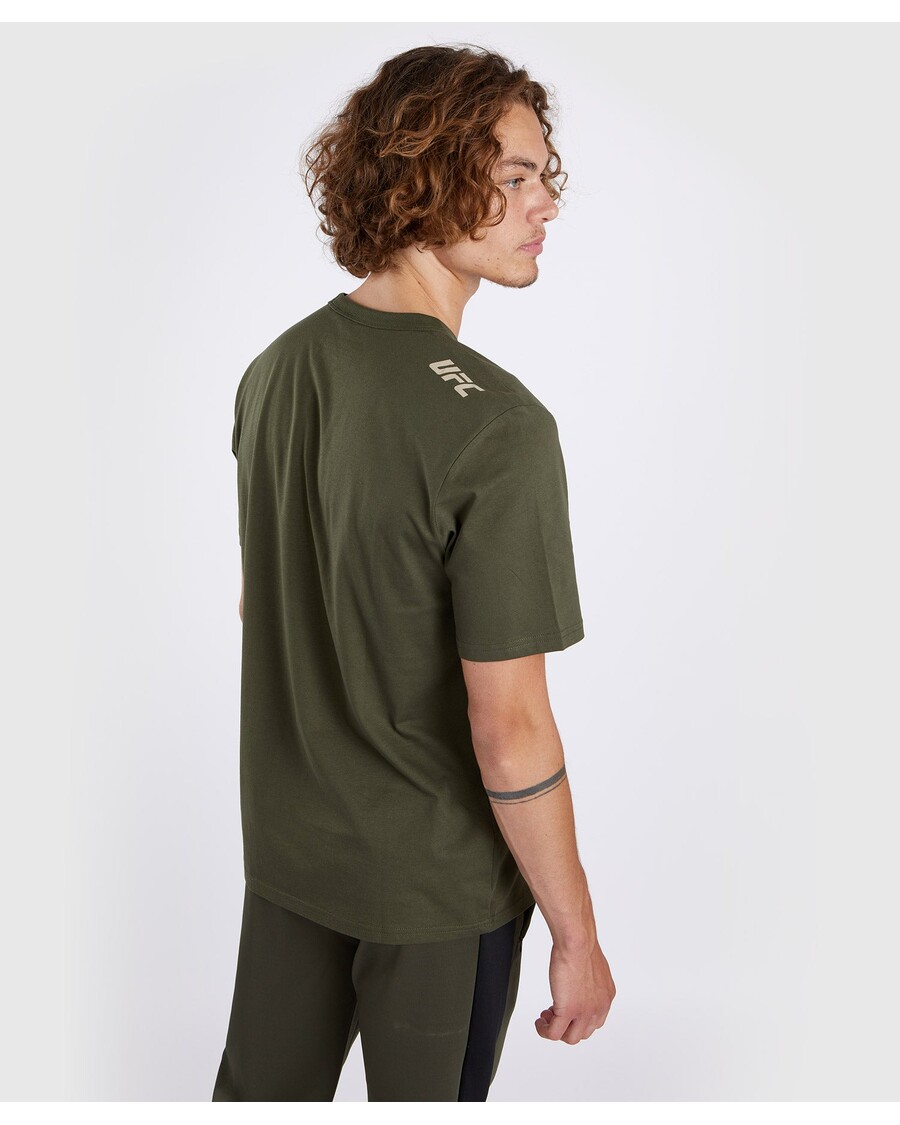 Ufc Adrenaline By Venum Fight Week Heren T-shirt Met Korte Mouwen - Kaki