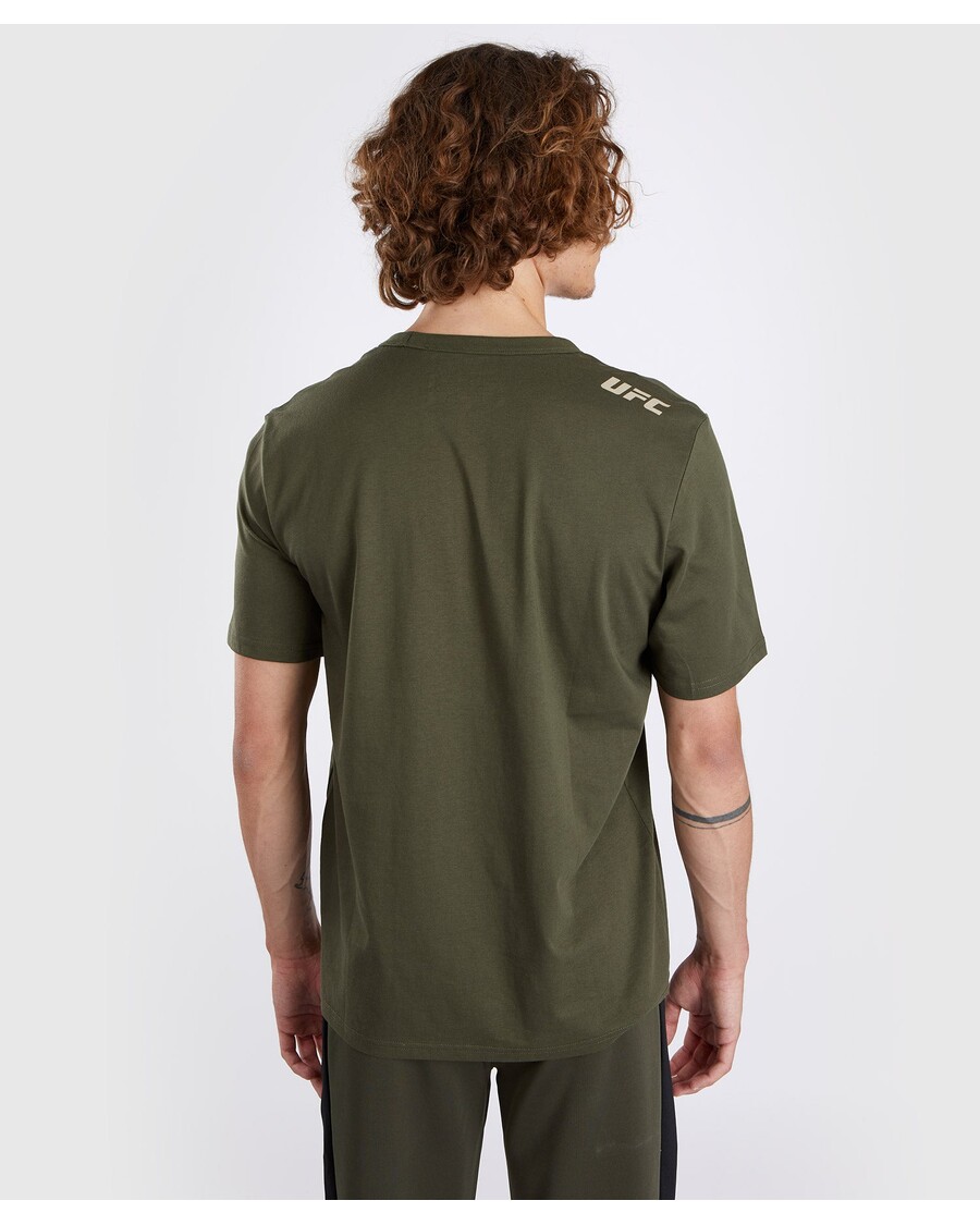 Ufc Adrenaline By Venum Fight Week Heren T-shirt Met Korte Mouwen - Kaki