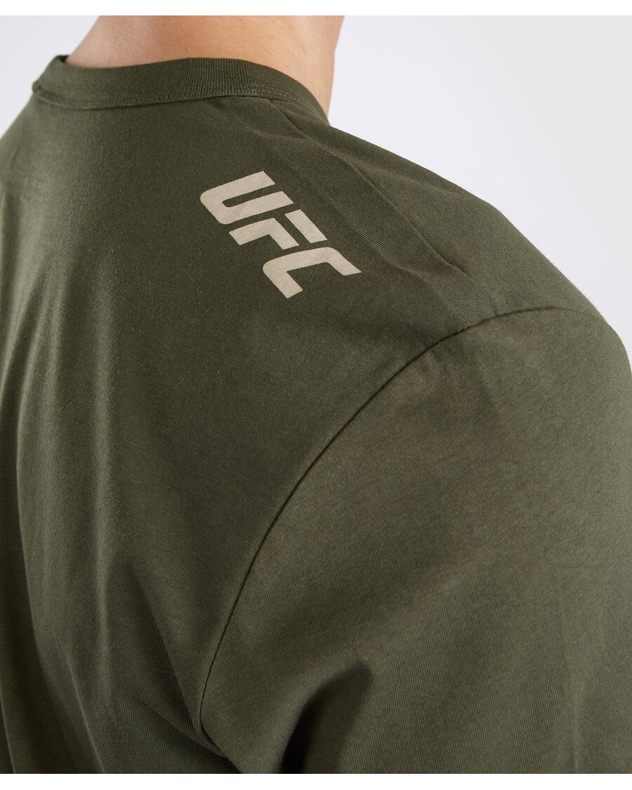 Ufc Adrenaline By Venum Fight Week Heren T-shirt Met Korte Mouwen - Kaki