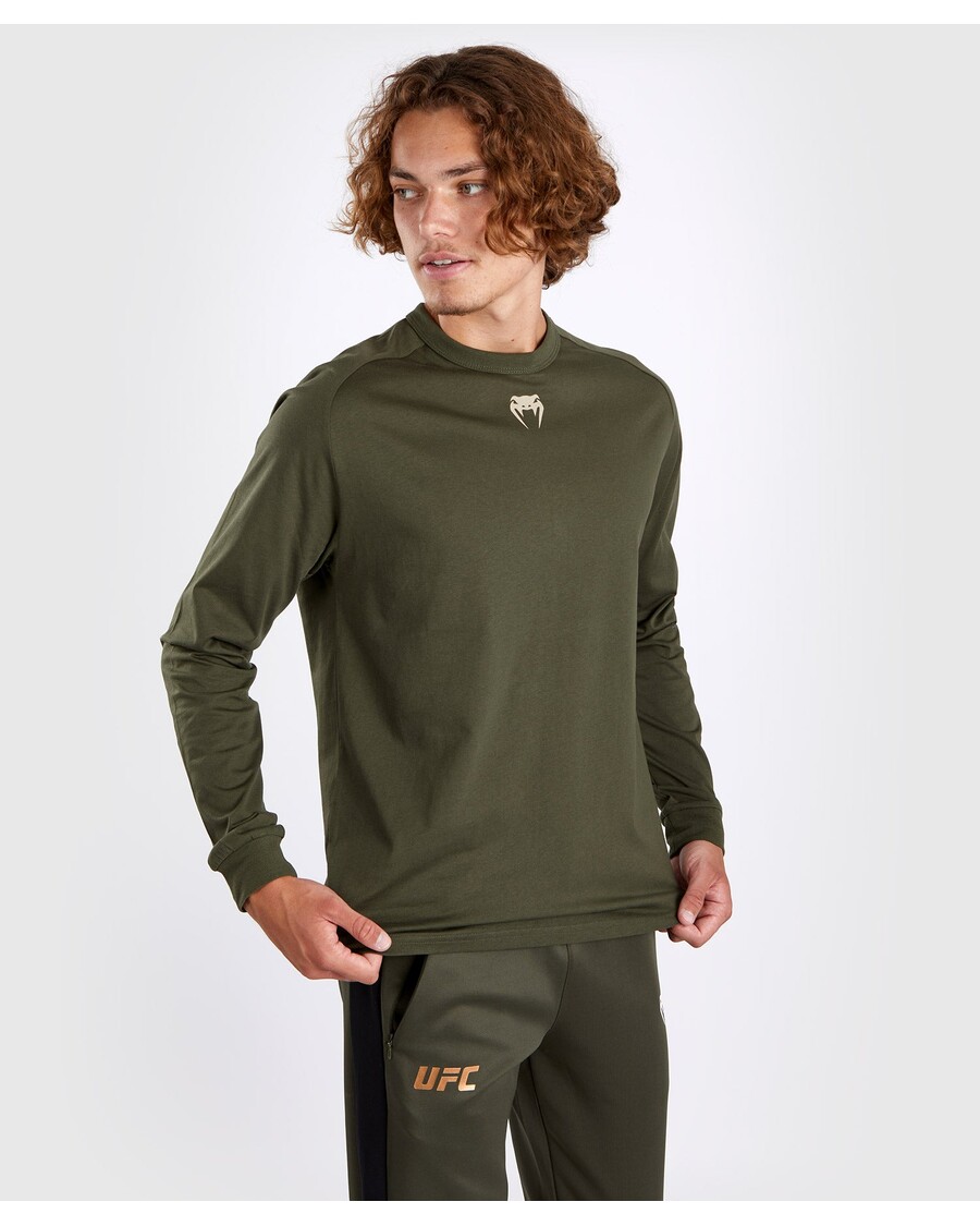 Ufc Adrenaline By Venum Fight Week Meeste Pikkade Varrukatega T-särk - Khaki