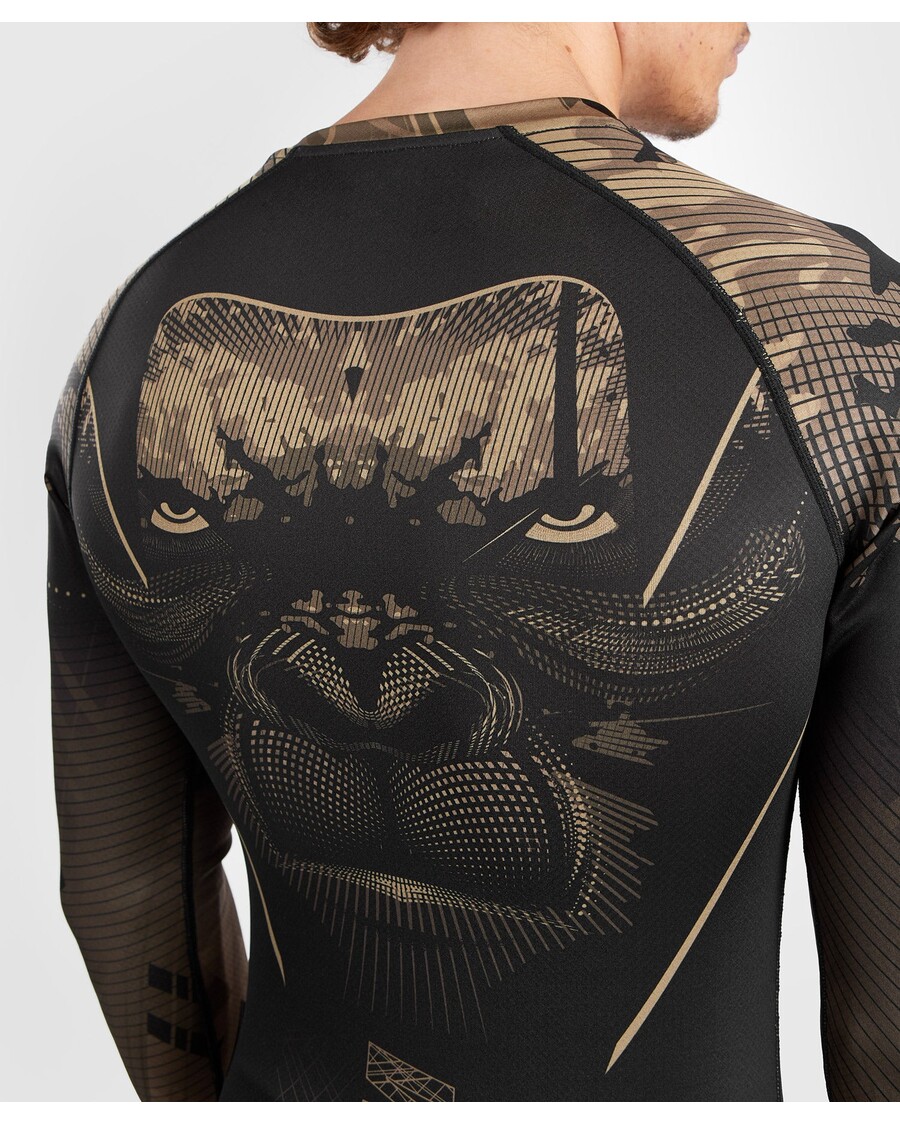 Venum Gorilla Jungle Rashguard Z Dolgimi Rokavi - črna/peščena